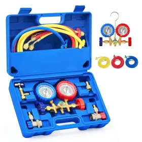 Omtdmg3n Orion Motor Tech Ac Gauges Manifold Gauge Set For R134a R12 R22 R502 3 Way