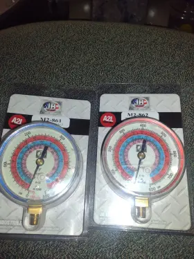 M2-861 Patriot M2-862 Low And High Side Compound Gauges 3-1/8 Inch Dia