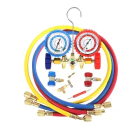 Pb Motor Tech Pbmt-fjh-t02 3 Way Ac Manifold Gauge Set For R134a R12 R22 And R502 Refrigerant