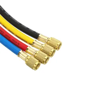 4sae Peroup 619668047731 4pack 1/4sae Refrigerant Charging Hose 4.9ft 800psi Manifold Gauge For Hvac