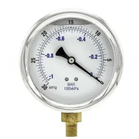 201l-404a Pic Gauges Vacuum Gauge Liquid 4in 30-0in Hg