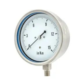 Lp1-ss-404-15 Pic Gauges Low Pressure Gauge 4 Inch 0-15 Wc 1/4 Lm Ss