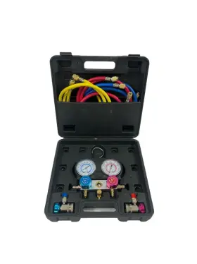 Pbr098652 Pittsburgh Hand Tools Jacks & More 792363608060 R134a R407 R404 A/c Manifold Gauge Set Me Pbr098652 Pittsburgh Hand Tools Jacks & More 792363608060 R134a R407 R404 A/c Manifold Gauge Set Me