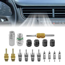 Ple-a12 Pleoos Air Conditioning Valve Core Kit For R12 Or R134a Teflon Seal Refrigeration