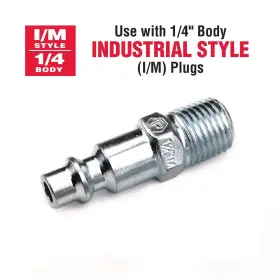 M1404-4 Primefit 816227016461 2-way T-style Air Manifold With Industrial 6-ball Brass Couplers 1/4 Inch #3