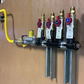 325-3l Proflo Natural/propane Gas 4 Port Manifold With Maxitrol Regulator And Shutoff