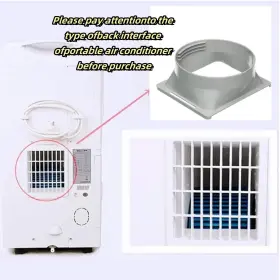 Pt-369 Ptazucv Portable Air Conditioner Exhaust Hose Coupler Square To Round Window Adapter #2
