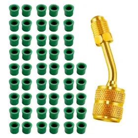 R134 Pubaduoparts R134a R410 Rubber Gasket Seals 50pack R410a 5/16 Inch Female Quick Couplers To 1/4