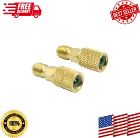 Qdjune 313049751742 R410a Straight Swivel Adapter Pack Of 2 Mini Split 5/16 Inch Sae