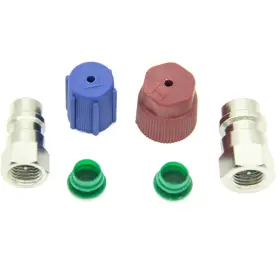 Qdjune 424510045412 R12 To R134a Ac Fitting Adapter Kit Conversion R22