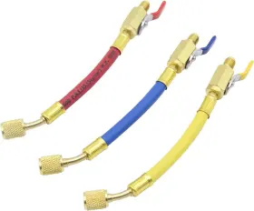 Qdjune 689738149122 3pcs Hvac Low Loss Fittings Set R134a R410a R22 R12 Ball Valve With Charging #2 Qdjune 689738149122 3pcs Hvac Low Loss Fittings Set R134a R410a R22 R12 Ball Valve With Charging #2