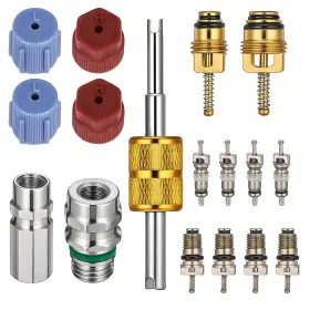 713295 Qfwdfctrenz 17 Pcs R12 To R134a Conversion Kit Retrofit Fitting Adapter Air Condition 713295 Qfwdfctrenz 17 Pcs R12 To R134a Conversion Kit Retrofit Fitting Adapter Air Condition