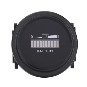 Qiilu 736691348502 Led Battery Indicator Meter 12v 24v 36v 48v 72v Digital Indicato #2