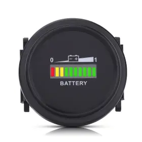 Qiilu 736691348502 Led Battery Indicator Meter 12v 24v 36v 48v 72v Digital Indicato