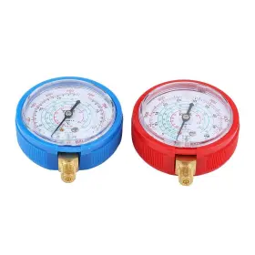 Qiilu 792172648998 Automotive A/c Air Conditioner Refrigerant Gauge Pair Of R41