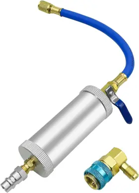 Qnbes 445011847863 Ac Oil Dye Injector R134a Compressor Kit With Snap Quick Coupler