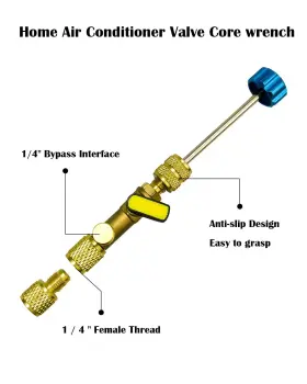 Qnbes 788703662700 Hvac Valve Core Removal Tool With Dual Size 1/4 And 5/16 Port Fit For R410a/r22 #3