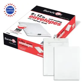 R1460 Quality Park Catalog Envelopes 9 X 12 Dupont Tyvek Self Sealing Puncture Tear Moisture