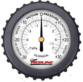 96-0037 Redline Detection 894158001381 Compound Pressure Gauge For Smoke Total Tech 96-0037 Redline Detection 894158001381 Compound Pressure Gauge For Smoke Total Tech