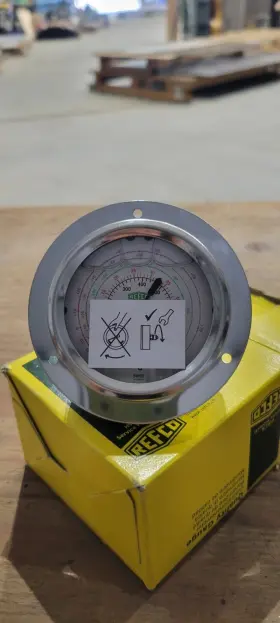 Mr-305-ds-clim-hs Refco Refrigeration Oil Filled Pressure Gauge Mr-305-ds-clim-hs Refco Refrigeration Oil Filled Pressure Gauge