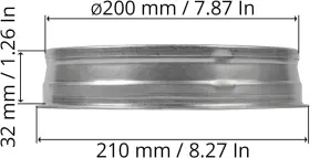 Repa Market 445011548524 8 Inch Metal Tee Cap - Round Vent Cover Galvanized Steel Indoor And Outdoor #2 Repa Market 445011548524 8 Inch Metal Tee Cap - Round Vent Cover Galvanized Steel Indoor And Outdoor #2