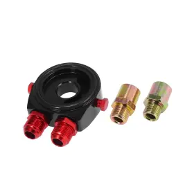 Kc241011006006for Repairock Universal Car Aluminum Alloy Oil Block Sandwich 3/4-16 Unf M20x1.5 Temper
