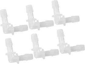 Repairock Kc241011007633for 6pcs Automotive Vacuum Tubing Connector - Car 90 Degree 9.5mm / 3/8 Inch L Shaped Va