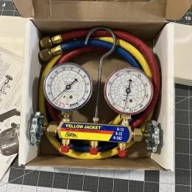 44213 Ritchie Yellow Jacket Series 41 2-gauge Manifold Test / Charge - New