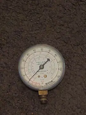R-502 Ritchie 49002 Yellow Jacket #49002 Low Pressure Test Gauge R-22 R-12 - 120 Psi