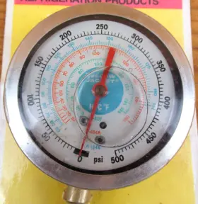 R404a Ritchie 686800490717 Yellow Jacket Red Pressure 3-1/8 Inch Liquid Filled R134a - R507 New #3
