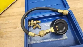 78020 Ritchie Engineering Yellow Jacket Fuel Oil Pressure Test Gauge Kit 30 Inch 0-150 Lb New #3