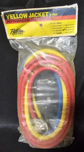 11985 Ritchie / Yellow Jacket Richie 1/4 Inch X 60 3-pak Charging Hoses R Y B Nos