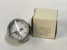 2420-001 Robertshaw A201-01 Pressure Gauge 1-1/2 Inch 0-30psig 1/8 Npt Back Con