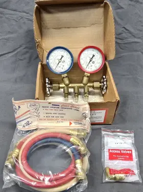 Cmn-4-2 Robinair Manifold Gauge A/c Set- New Old Stock