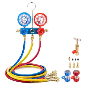 Rvwz-j304 Rogvoc Hvac Manifold Gauge Set For R22/r410a/r134a 3 Way Mini