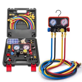 Rvwz-mg004 Rogvoc Ac Gauges Manifold Gauge Set For R22/r410a/r134a Refrigerant 4 Way