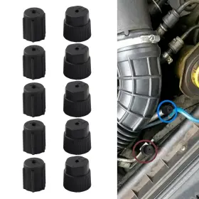 Sepmpn8 Sephile 10 Pcs Air Conditioner Valve Core Cap High Pressure And Low A/c Port