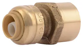 U070lfa Sharkbite/cash Acme 12 Pack Push Fitting X Fnpt Adapter 3/8 1/2- Inch