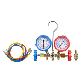 Dfm0147070426027eo Shkalacar Ac Diagnostic Manifold Gauge Set For R134a R32 R22 R410a Gauges 3 Way Aut