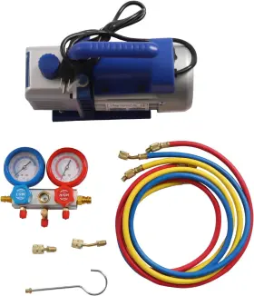 Ssutao 711181418835 3cfm Vacuum Pump Leak Detector 3 Hoses Quick Couplers Puncture And Self-seal