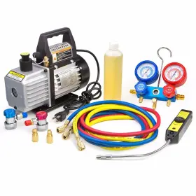 Sta 789610540433 Ac Refrigeration Gauge Vacuum Pump Leak Detector Set Kit