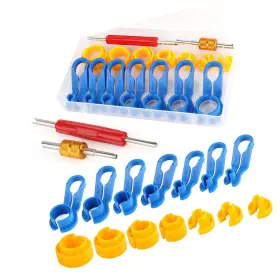 Us-ktygcxgj-469 Strendier 16pcs Car Ac Fuel Line Disconnect Tool Set With Storage Box Master Quick Disc