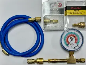 Supco R454b 055a2e8c-24ce-4 For The 3 To 12 Lb. Tanks Check And Charge-kit Gauge Kit With Adapters
