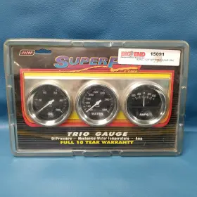 5099 Super Pro Line New-make Waves Trio Gauge Oil Water Amp #5099