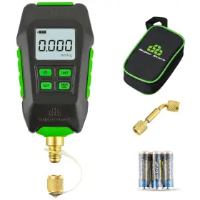 Super Stars 313022722769 Digital Vacuum Gauge 1/4 Inch Sae Hvac Pressure Tester Lcd