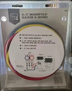 Surebilt 193460036457 Sure Bilt A/c Manifold Gauge And Hoses 1020v New #2 Surebilt 193460036457 Sure Bilt A/c Manifold Gauge And Hoses 1020v New #2