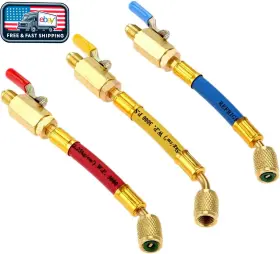 Surieen 313040786743 R134a R410a R22 R12 Hvac Ball Valve Hoses 1/4in Sae Thread A/c Charging Hose Surieen 313040786743 R134a R410a R22 R12 Hvac Ball Valve Hoses 1/4in Sae Thread A/c Charging Hose