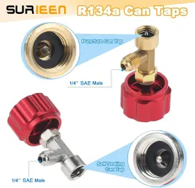 Surieen 705353798764 R134a Can Tap Self Sealing Valves Tank Adapter Car Air Conditioning Systems Refi #3 Surieen 705353798764 R134a Can Tap Self Sealing Valves Tank Adapter Car Air Conditioning Systems Refi #3