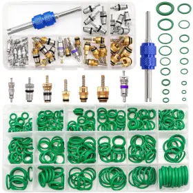 F-091 Taiss Car A/c Repair Kit 270pcs O-ring Seals 40pcs Valve Core Assortment