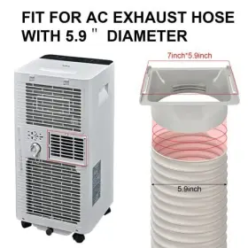 Aa02 Tanlee Portable Air Conditioner Exhaust Hose Coupler 5.9 Inch Ac Unit Vent Tube #2